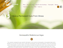 Tablet Screenshot of homeopathylasvegas.com